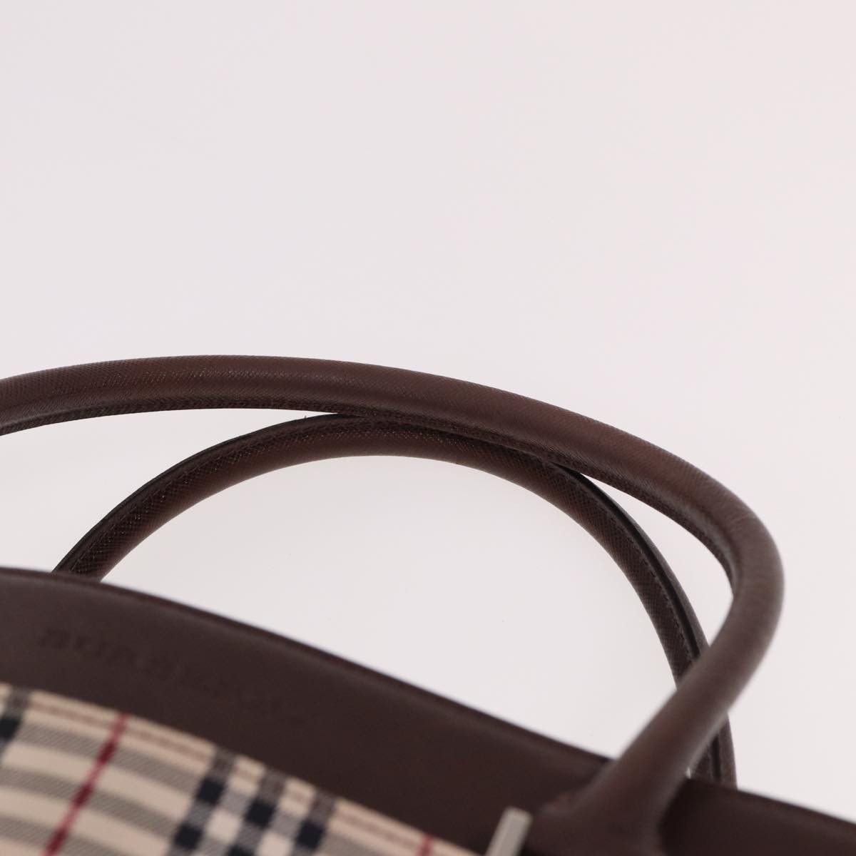 Burberry Nova Check Beige Canvas Tote Bag (Pre-Owned) Size ONE SIZE - 14 Thumbnail
