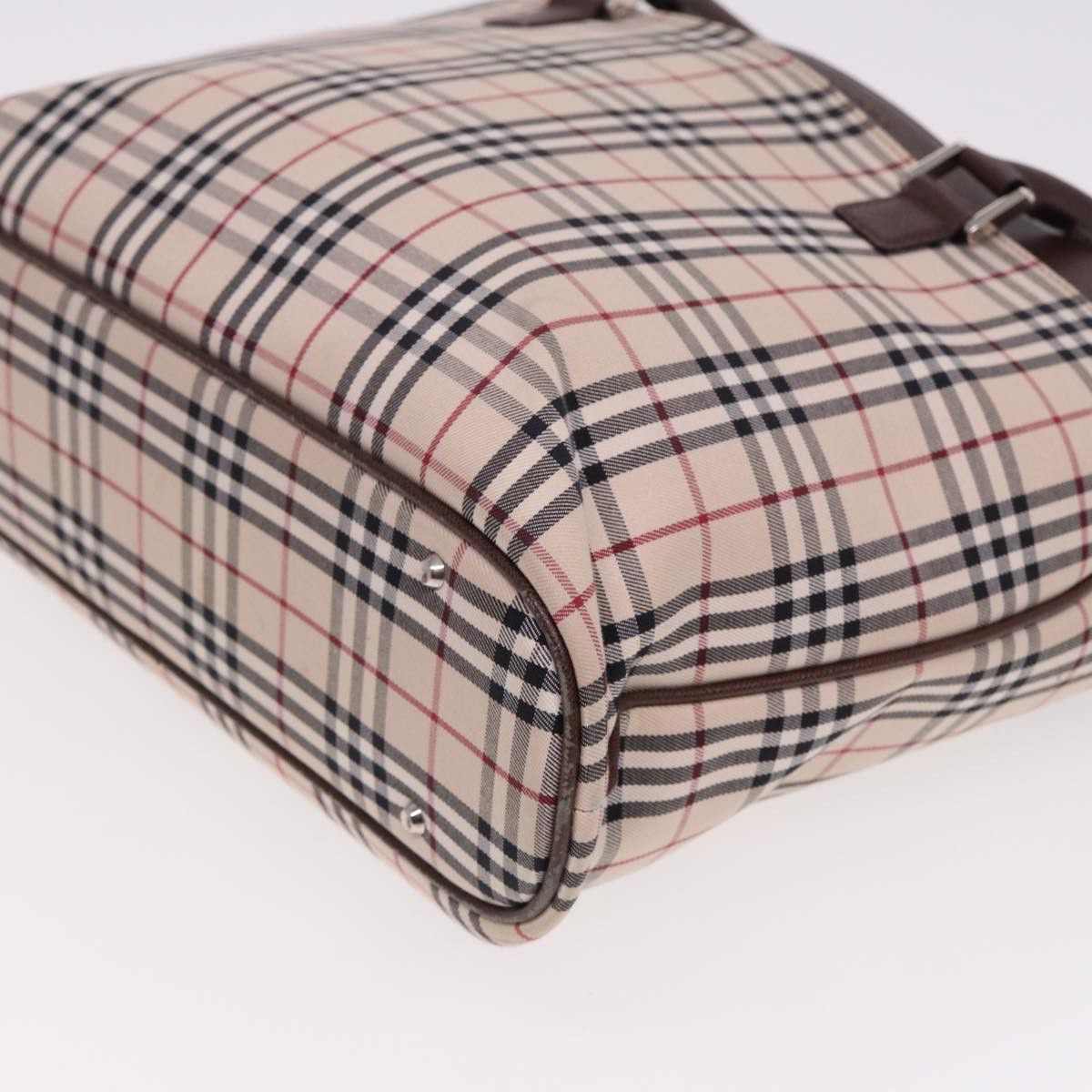 Burberry Nova Check Beige Canvas Tote Bag (Pre-Owned) Size ONE SIZE - 15 Thumbnail