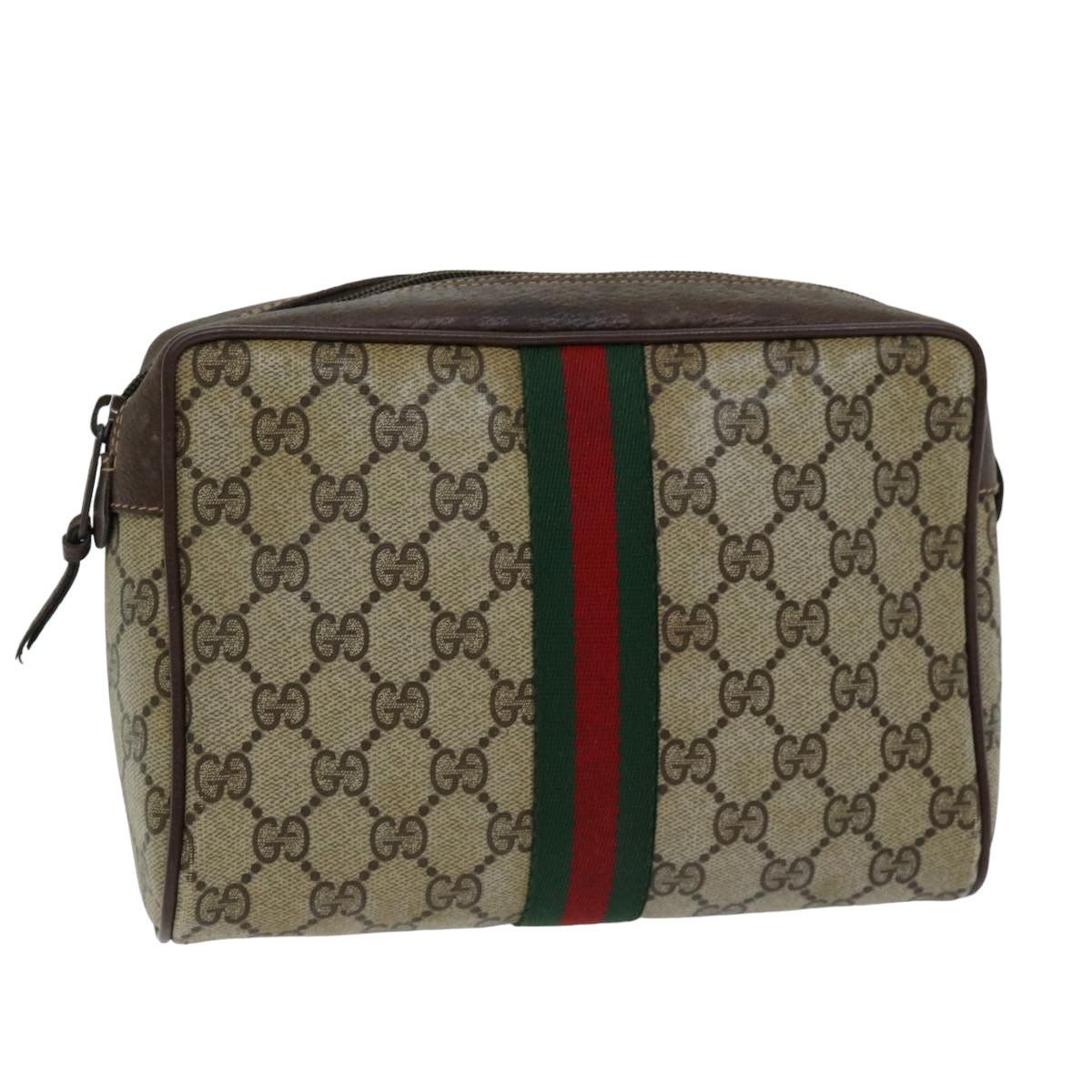 Gucci Sherry Beige Canvas Clutch Bag (Pre-Owned) Size ONE SIZE - 18 Thumbnail