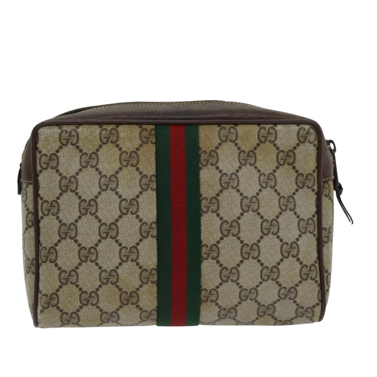 Gucci Sherry Beige Canvas Clutch Bag (Pre-Owned) Size ONE SIZE - 20 Thumbnail