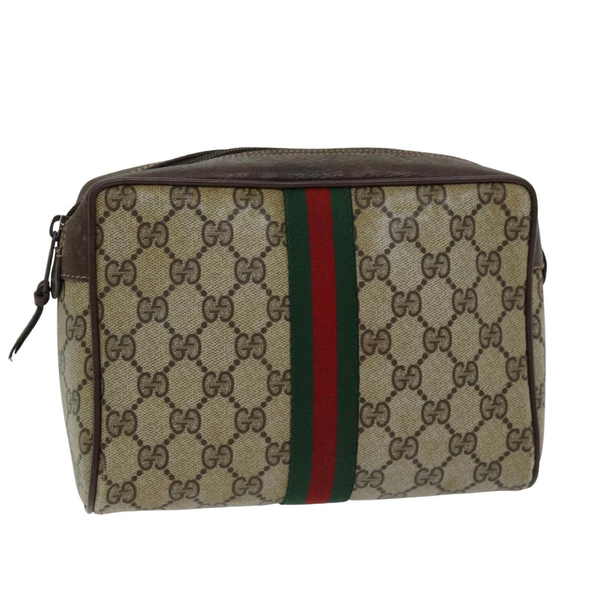 Gucci Sherry Beige Canvas Clutch Bag (Pre-Owned) Size ONE SIZE - 10 Thumbnail