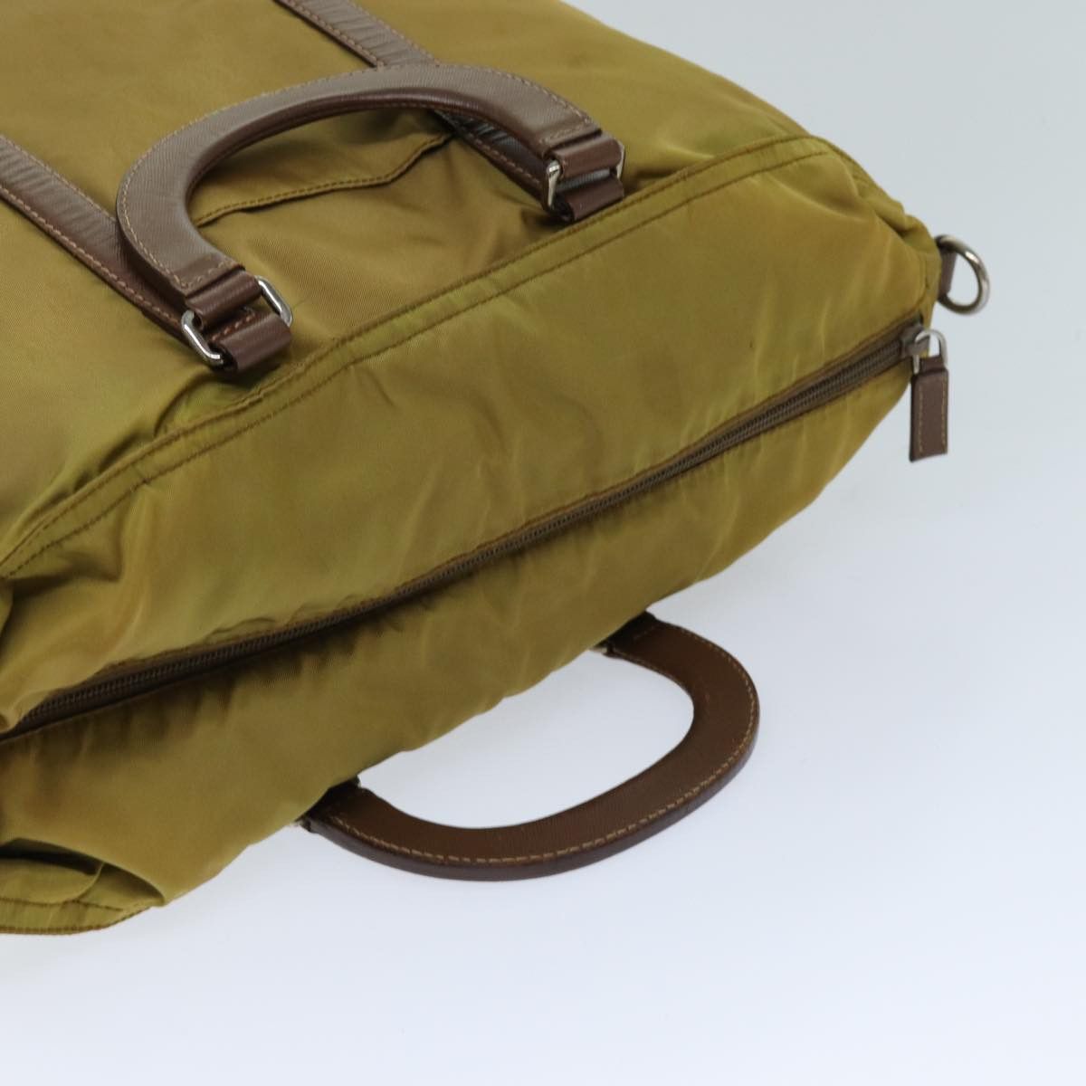 Prada Tessuto Khaki Synthetic Handbag (Pre-Owned) Size ONE SIZE - 11 Thumbnail