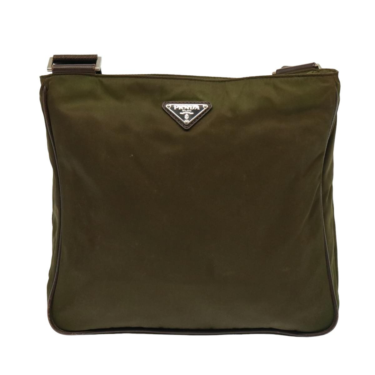 Prada Tessuto Khaki Synthetic Shoulder Bag (Pre-Owned) Size ONE SIZE - 19 Thumbnail