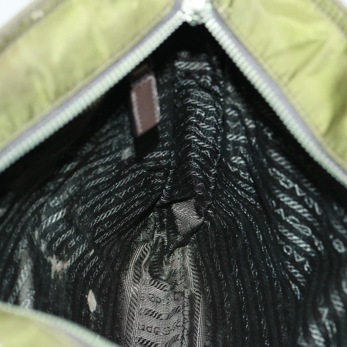 Prada Tessuto Khaki Synthetic Shoulder Bag (Pre-Owned) Size ONE SIZE - 14 Thumbnail