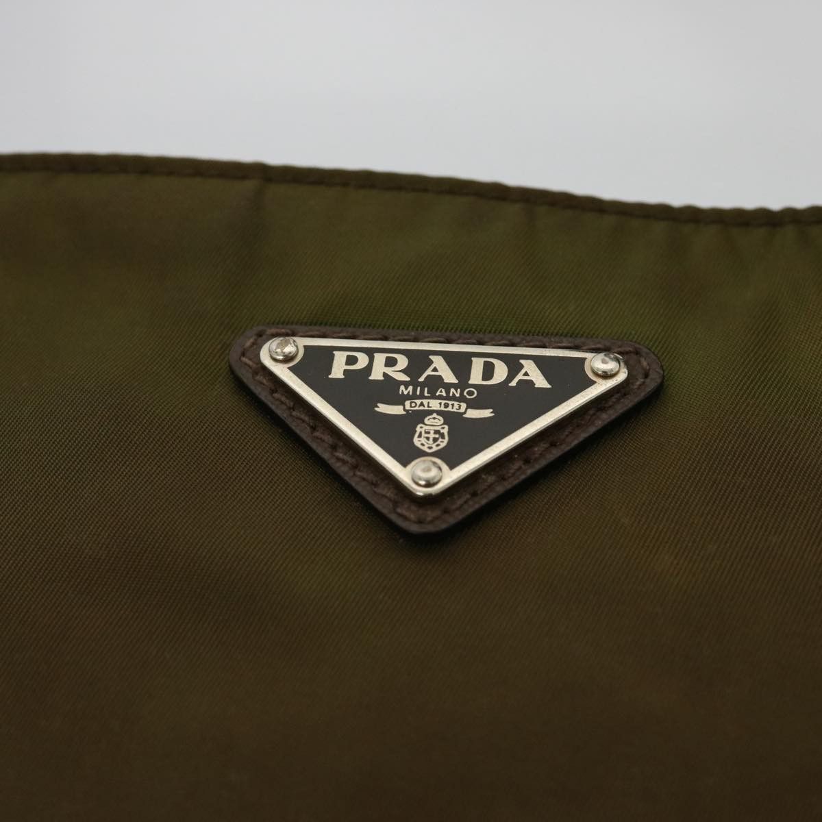 Prada Tessuto Khaki Synthetic Shoulder Bag (Pre-Owned) Size ONE SIZE - 13 Thumbnail