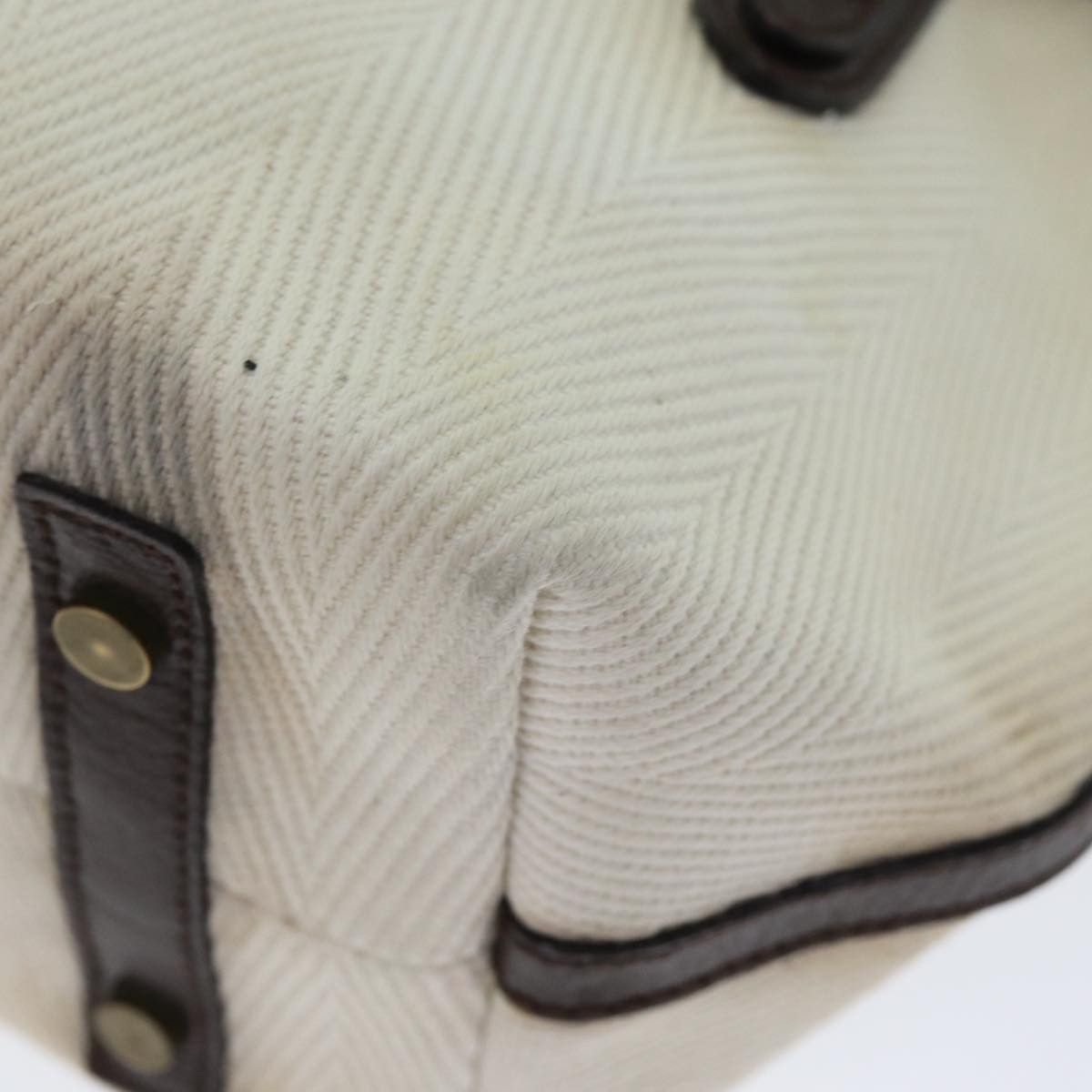 Burberry White Canvas Tote Bag (Pre-Owned) Size ONE SIZE - 16 Thumbnail