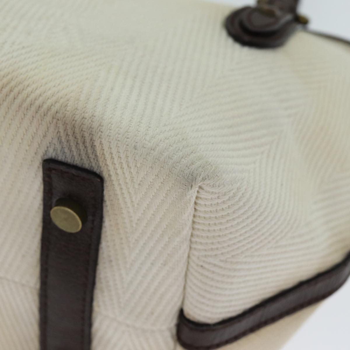 Burberry White Canvas Tote Bag (Pre-Owned) Size ONE SIZE - 13 Thumbnail