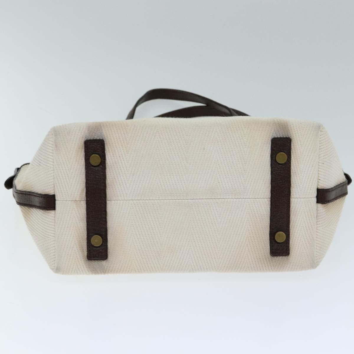 Burberry White Canvas Tote Bag (Pre-Owned) Size ONE SIZE - 3 Thumbnail