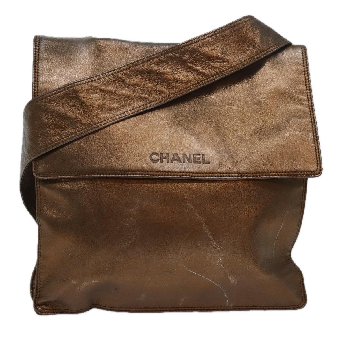 Chanel League Gold Leather Shoulder Bag (Pre-Owned) Size ONE SIZE - 18 Thumbnail