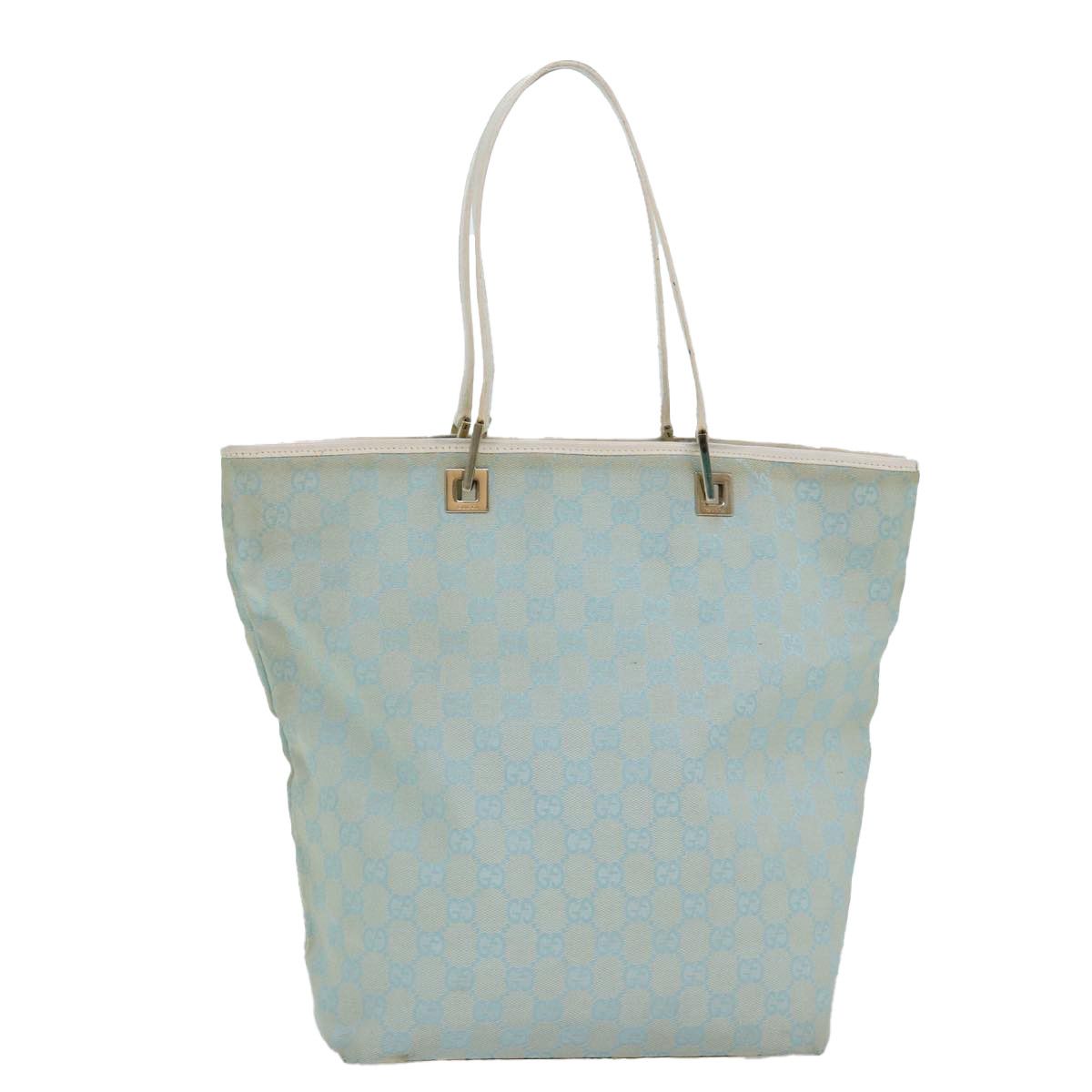 Gucci Gg Canvas Blue Canvas Tote Bag (Pre-Owned) Size ONE SIZE - 11 Thumbnail
