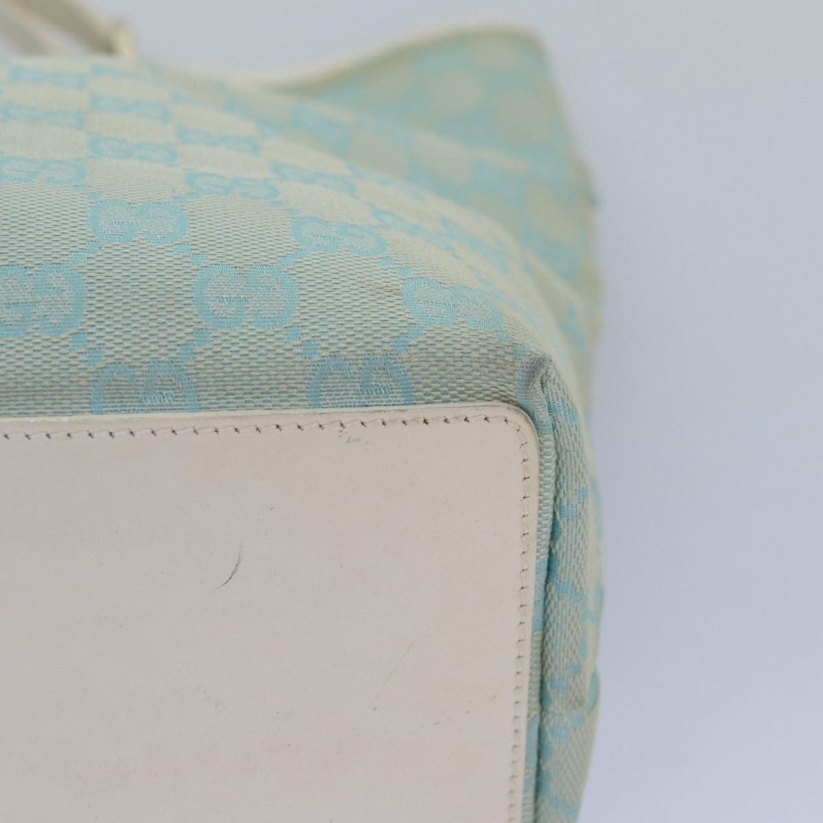Gucci Gg Canvas Blue Canvas Tote Bag (Pre-Owned) Size ONE SIZE - 15 Thumbnail