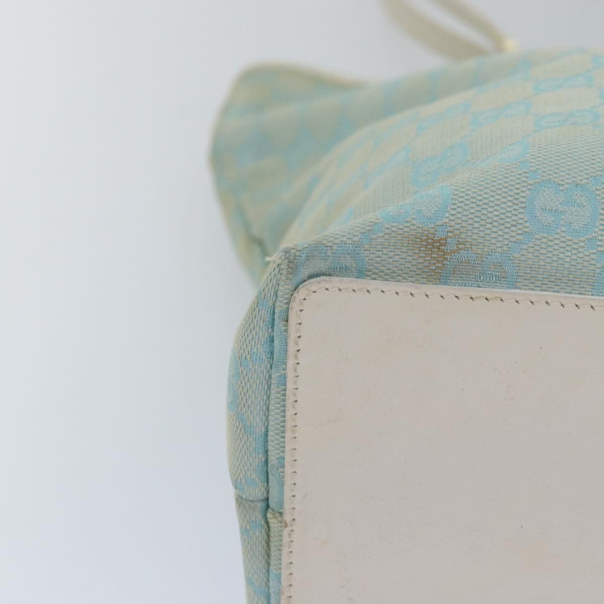 Gucci Gg Canvas Blue Canvas Tote Bag (Pre-Owned) Size ONE SIZE - 14 Thumbnail