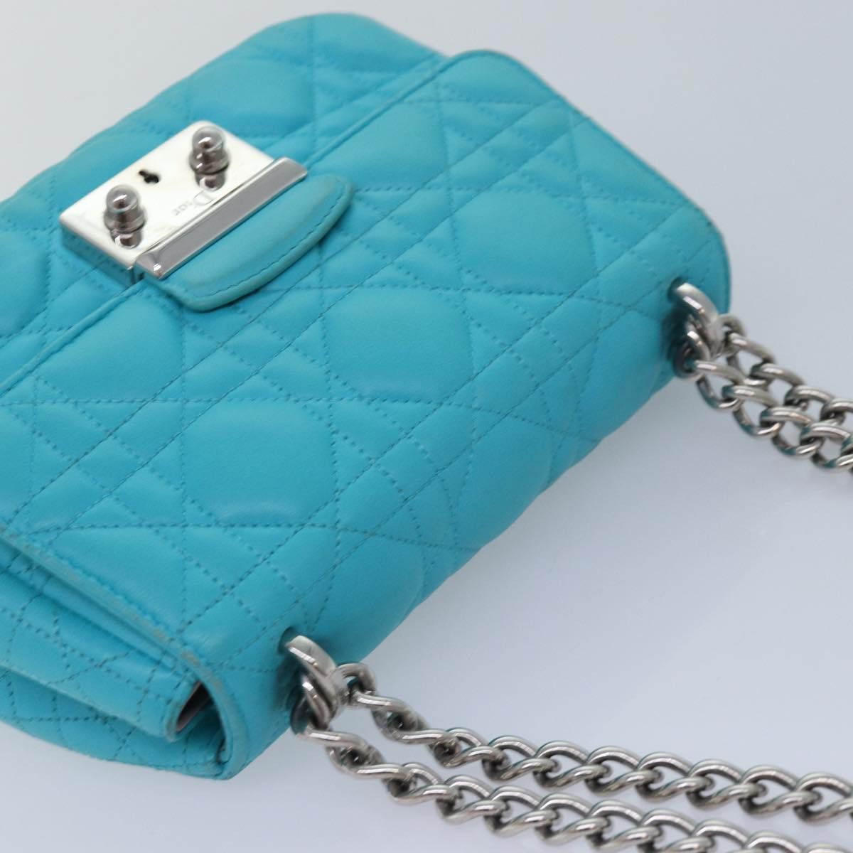 Dior Miss Blue Leather Clutch Bag (Pre-Owned) Size ONE SIZE - 4 Thumbnail