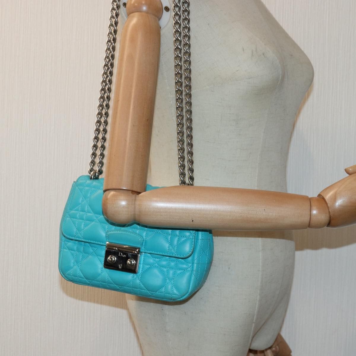 Dior Miss Blue Leather Clutch Bag (Pre-Owned) Size ONE SIZE - 7 Thumbnail