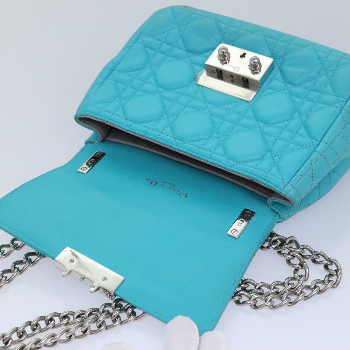 Dior Miss Blue Leather Clutch Bag (Pre-Owned) Size ONE SIZE - 20 Thumbnail