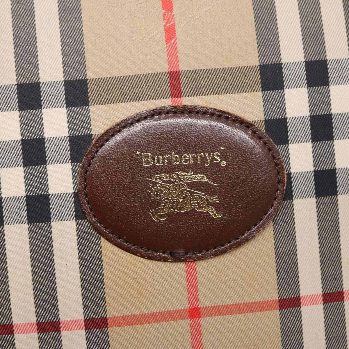 Burberry Nova Check Beige Canvas Handbag (Pre-Owned) Size ONE SIZE - 6 Thumbnail
