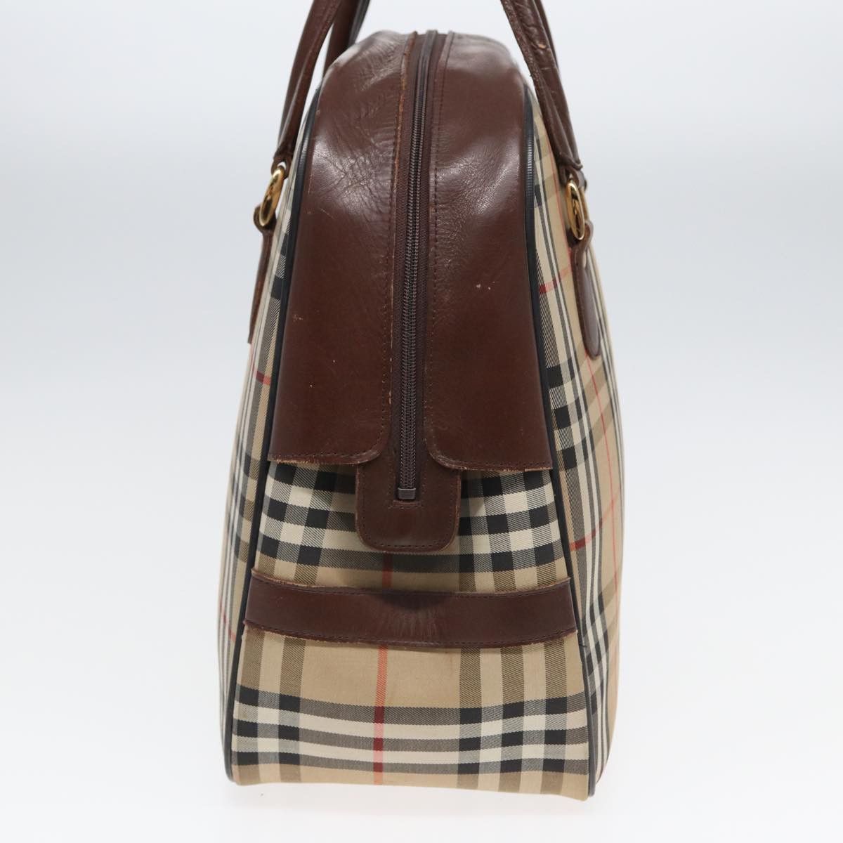 Burberry Nova Check Beige Canvas Handbag (Pre-Owned) Size ONE SIZE - 11 Thumbnail