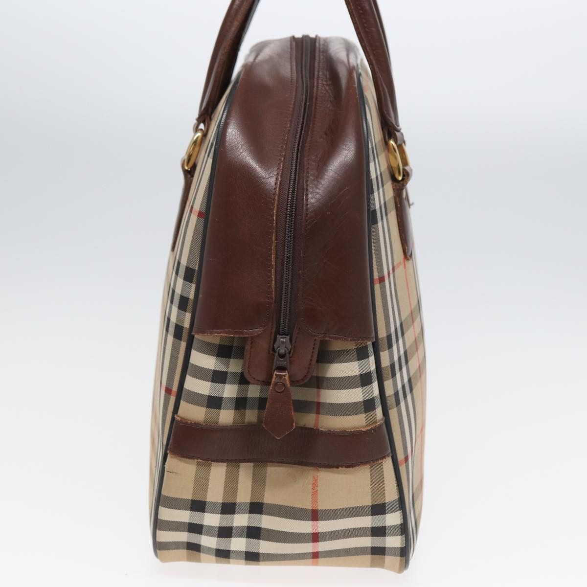 Burberry Nova Check Beige Canvas Handbag (Pre-Owned) Size ONE SIZE - 10 Thumbnail