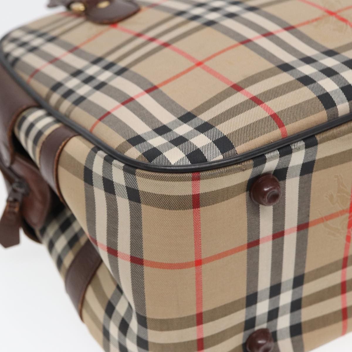 Burberry Nova Check Beige Canvas Handbag (Pre-Owned) Size ONE SIZE - 14 Thumbnail