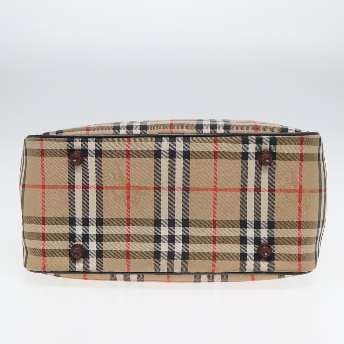 Burberry Nova Check Beige Canvas Handbag (Pre-Owned) Size ONE SIZE - 3 Thumbnail