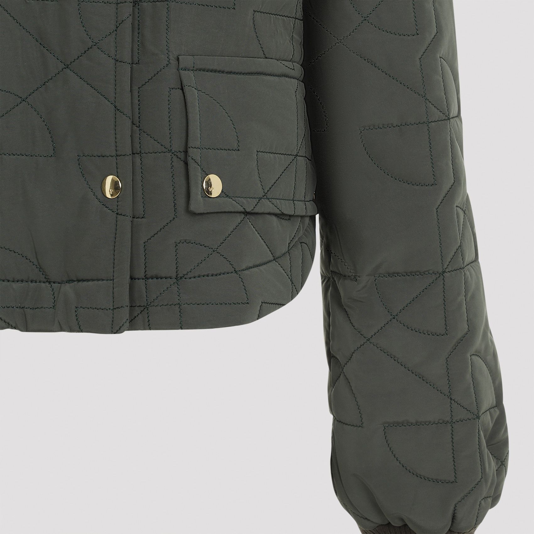 Patou Patou Cropped Quilted Blouson Size XS / US 0-2 / IT 36-38 - 3 Thumbnail