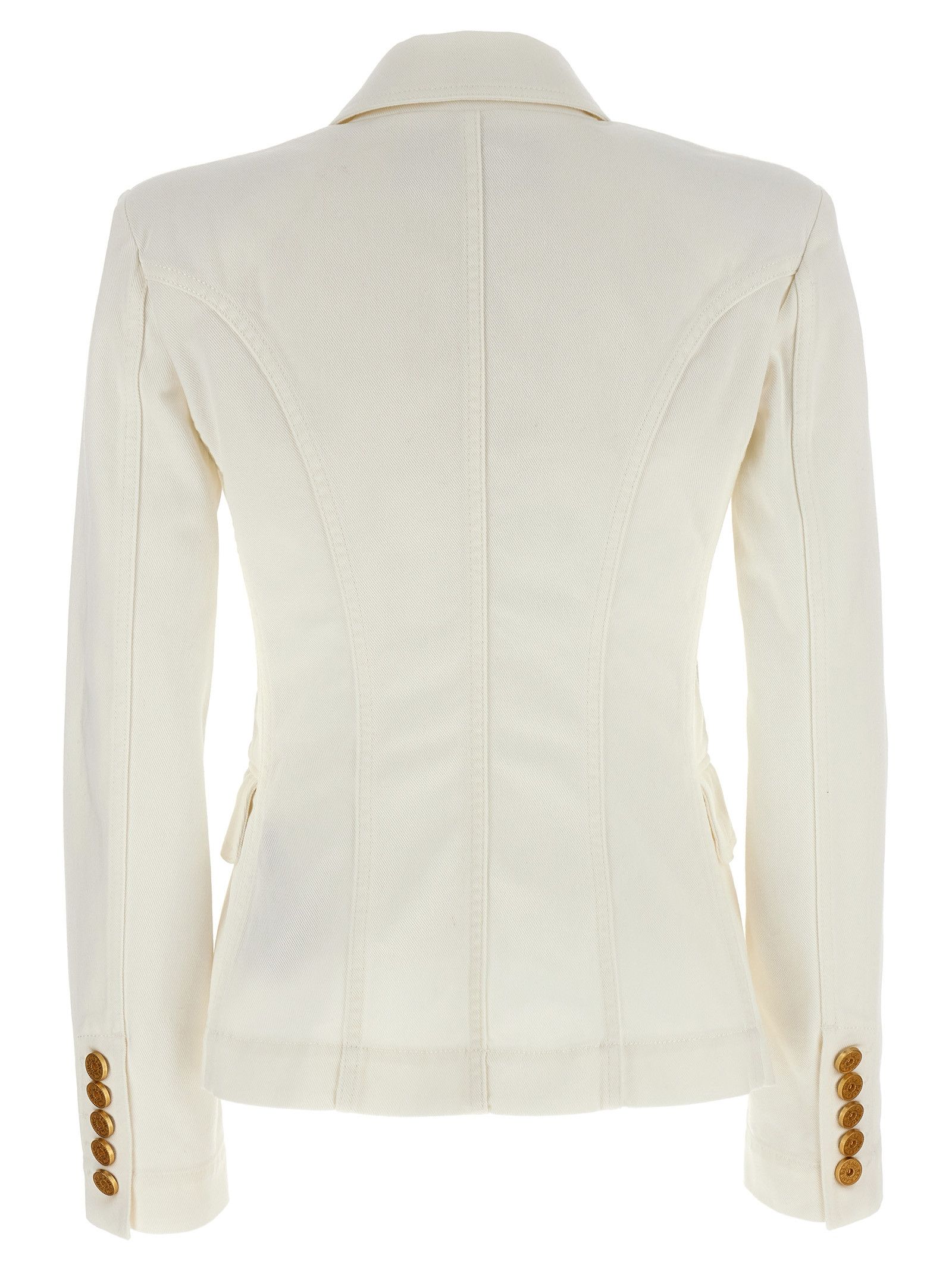 Balmain Double-Breasted Denim Blazer Size XS / US 0-2 / IT 36-38 - 2 Thumbnail