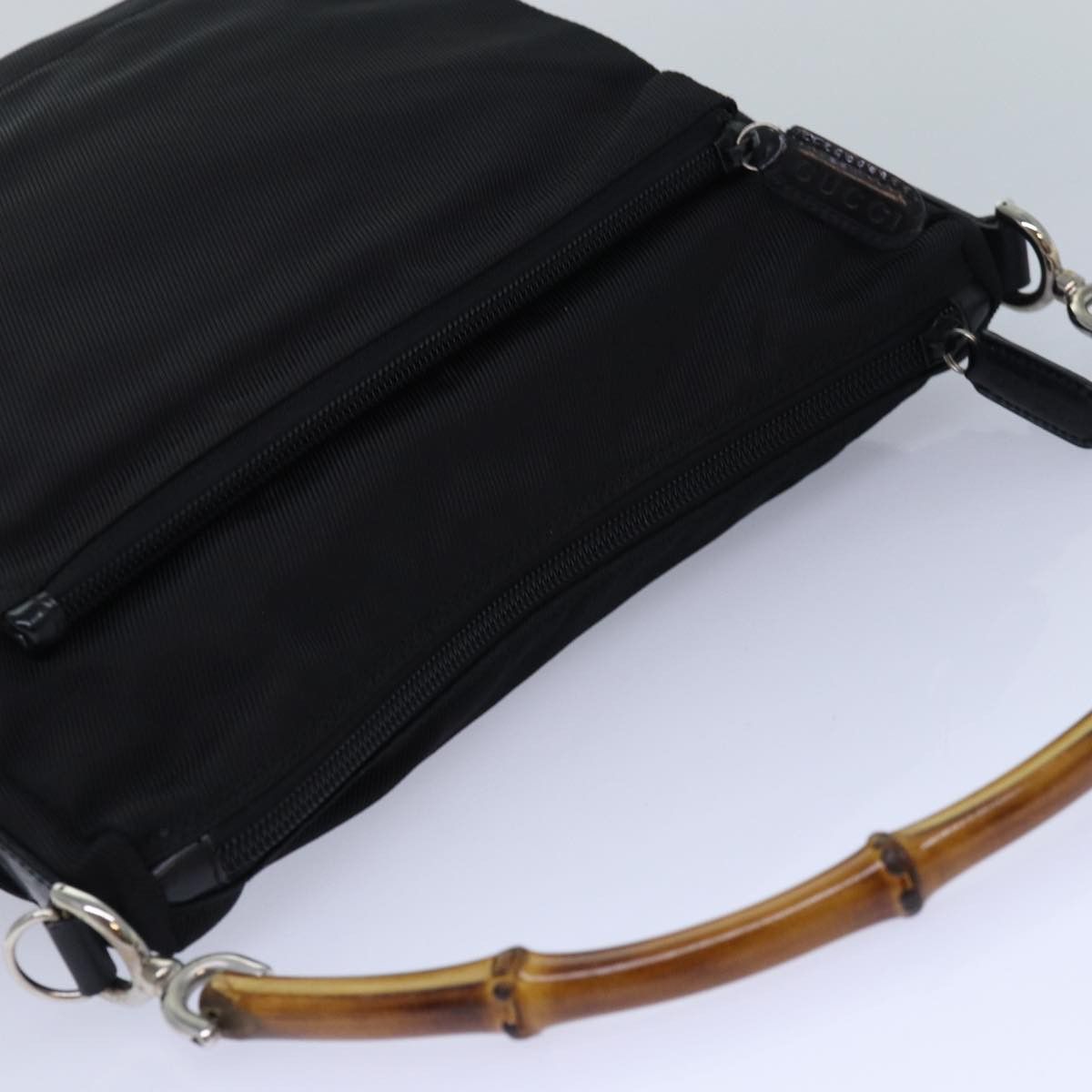 Gucci Bamboo Black Leather Handbag (Pre-Owned) Size ONE SIZE - 9 Thumbnail