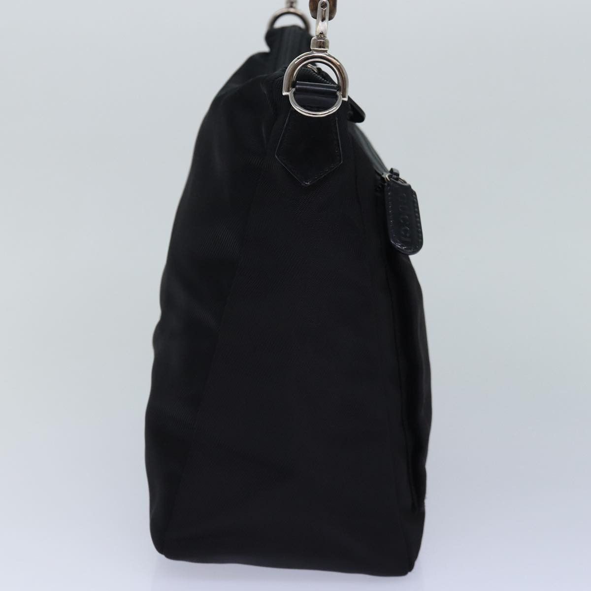 Gucci Bamboo Black Leather Handbag (Pre-Owned) Size ONE SIZE - 4 Thumbnail