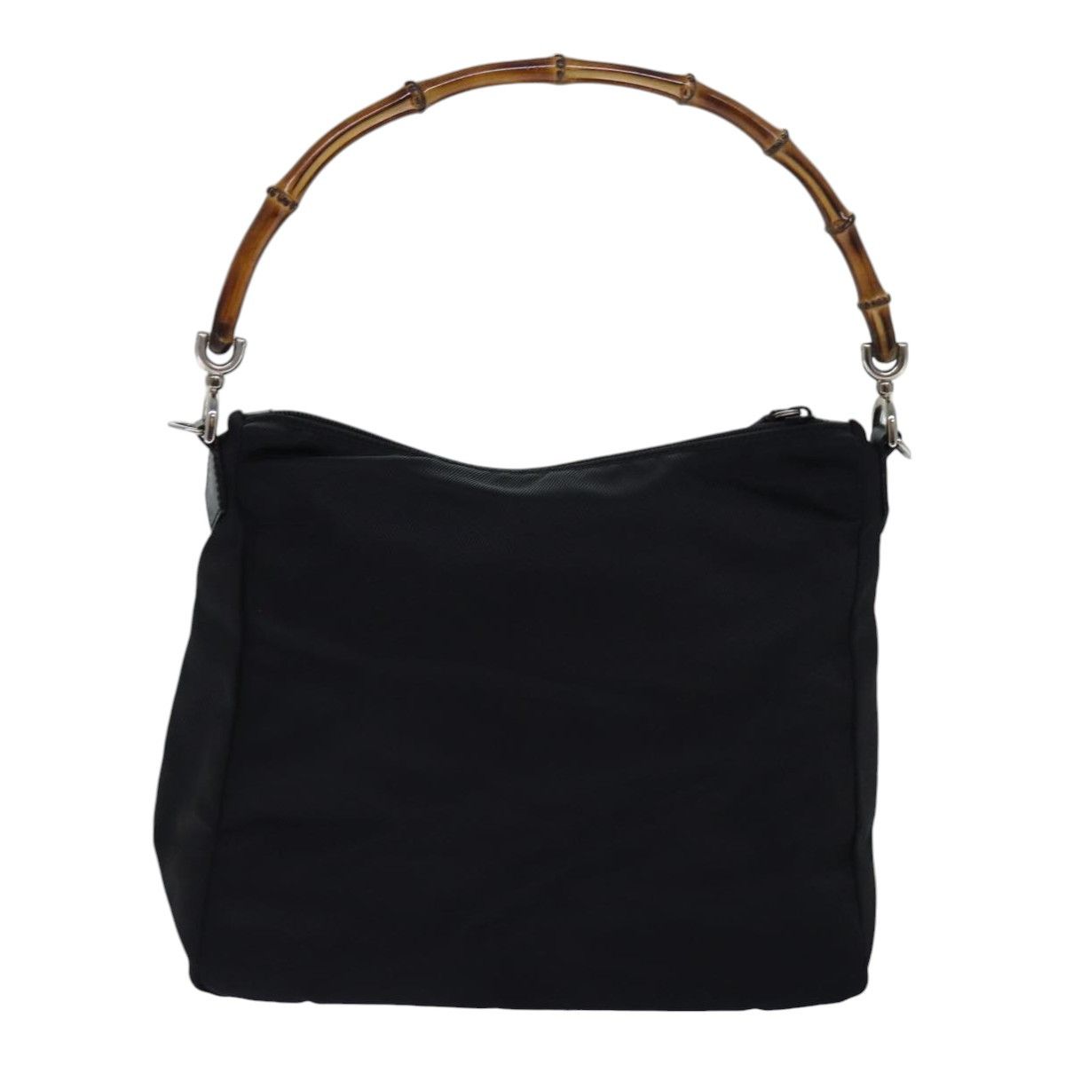 Gucci Bamboo Black Leather Handbag (Pre-Owned) Size ONE SIZE - 2 Thumbnail