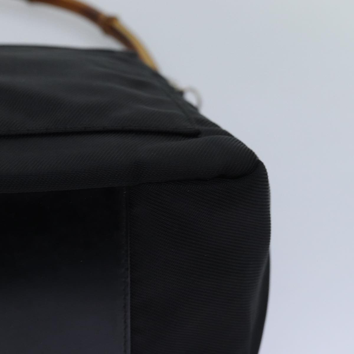 Gucci Bamboo Black Leather Handbag (Pre-Owned) Size ONE SIZE - 13 Thumbnail