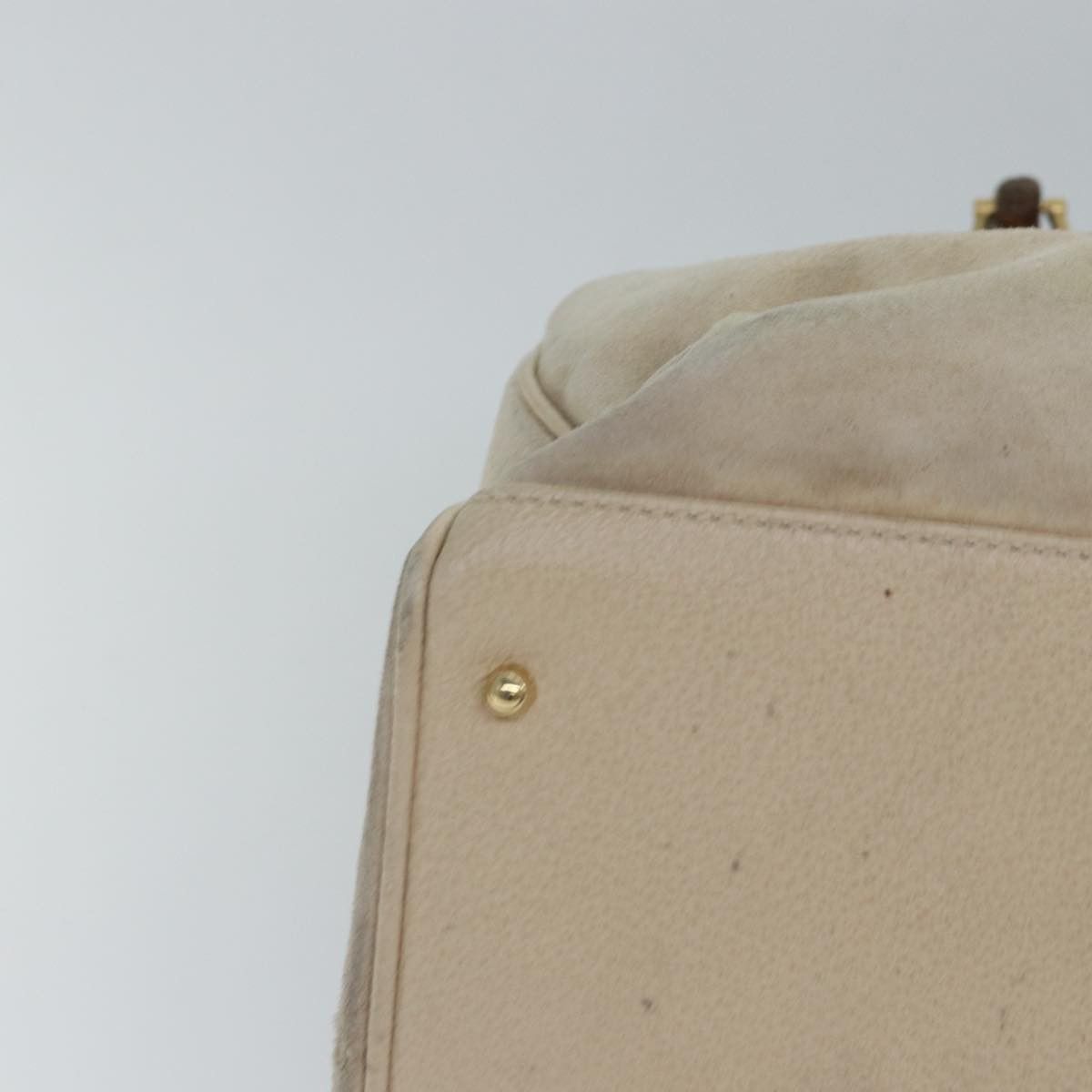 Gucci Bamboo Beige Suede Handbag (Pre-Owned) Size ONE SIZE - 15 Thumbnail