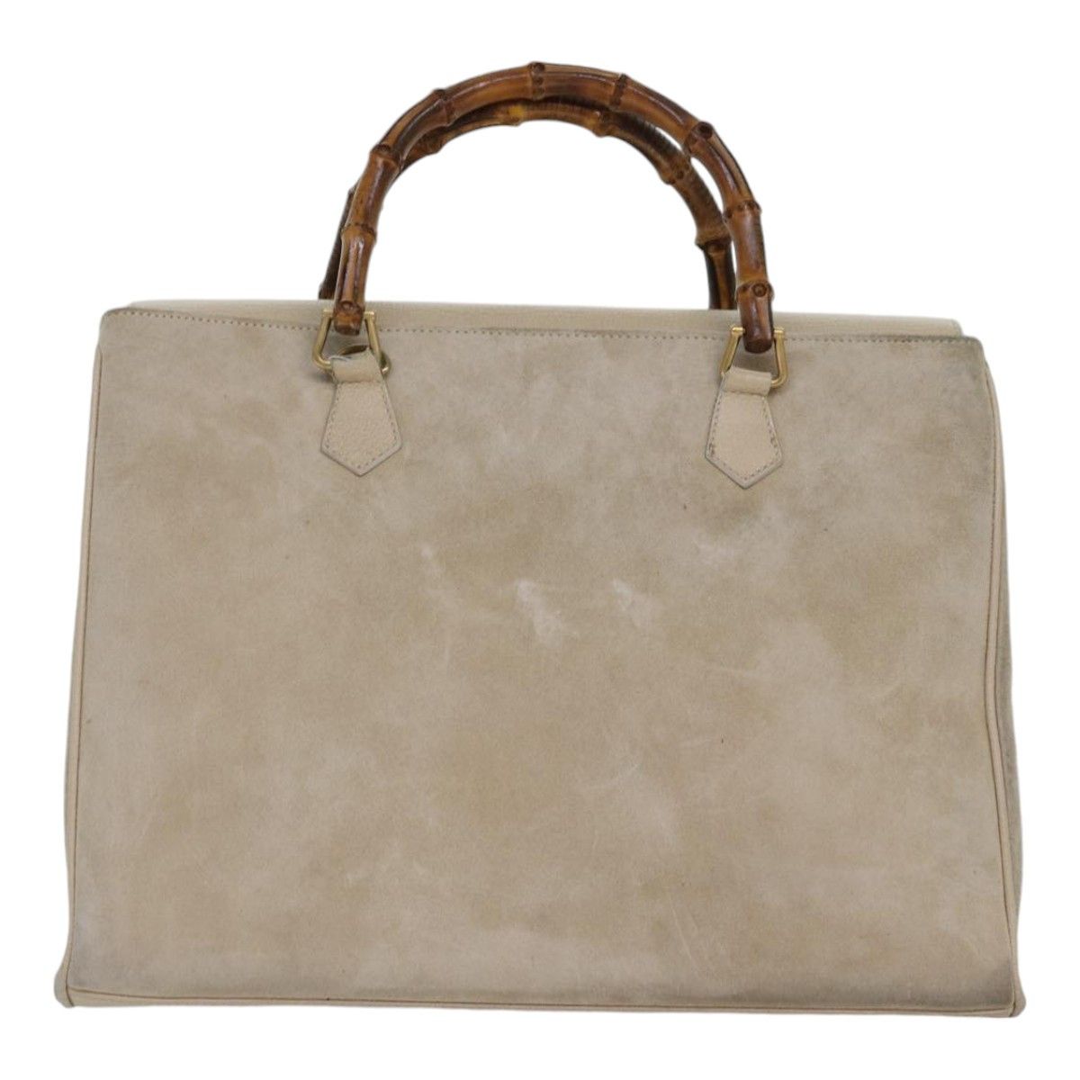 Gucci Bamboo Beige Suede Handbag (Pre-Owned) Size ONE SIZE - 2 Thumbnail