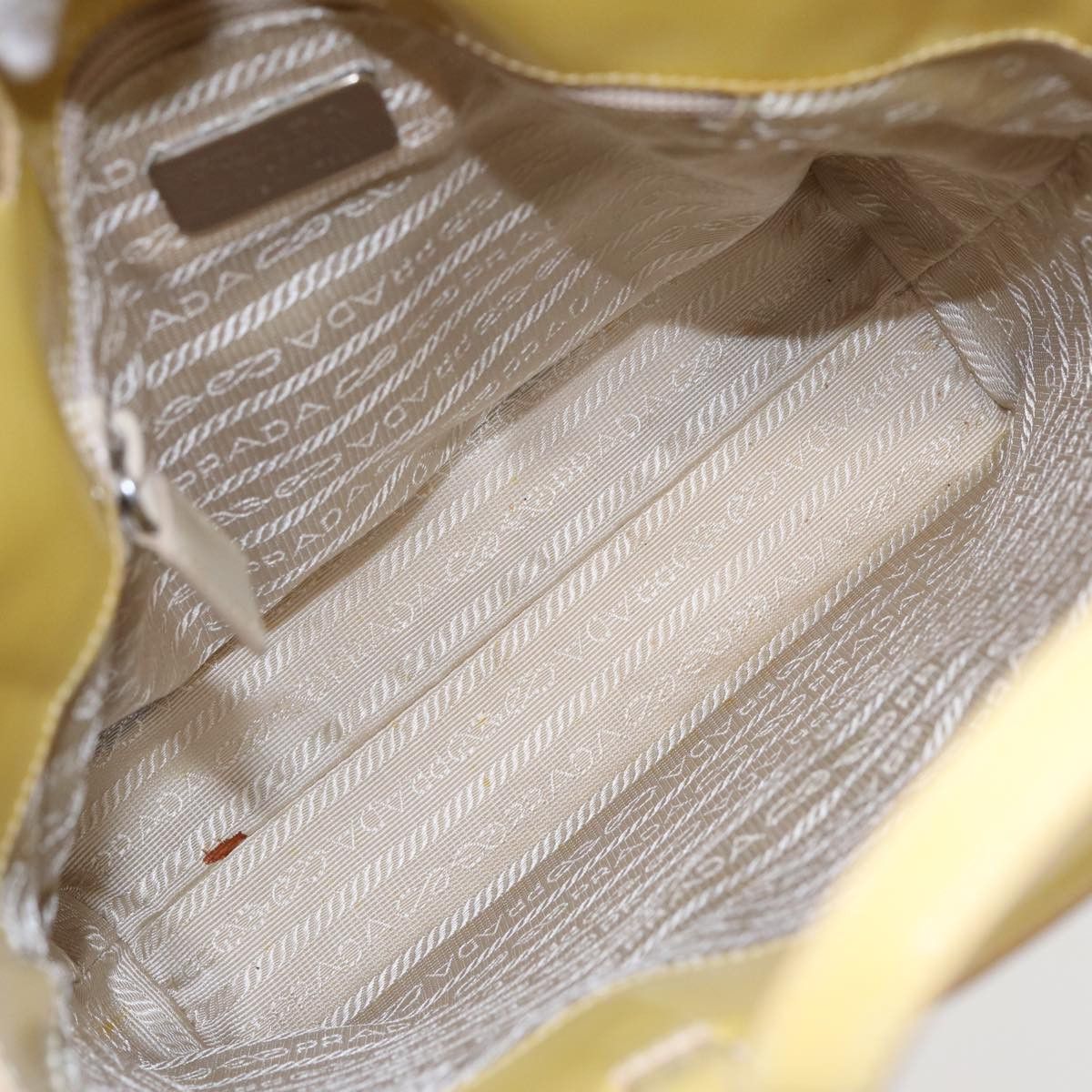 Prada Yellow Leather Handbag (Pre-Owned) Size ONE SIZE - 7 Thumbnail