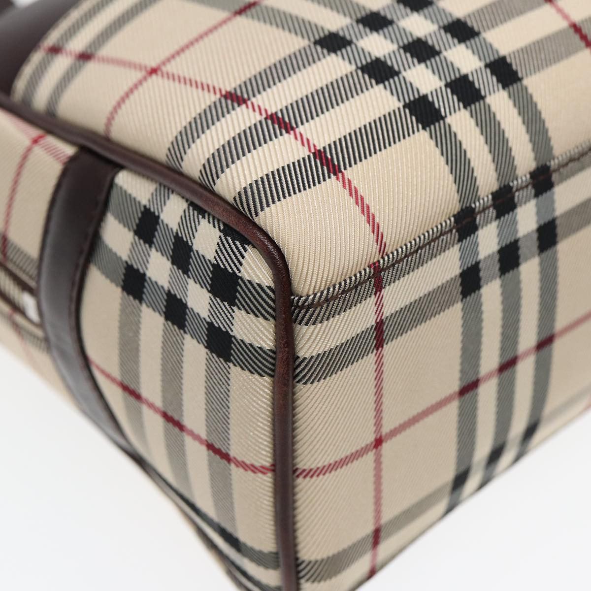 Burberry Nova Check Beige Synthetic Handbag (Pre-Owned) Size ONE SIZE - 14 Thumbnail