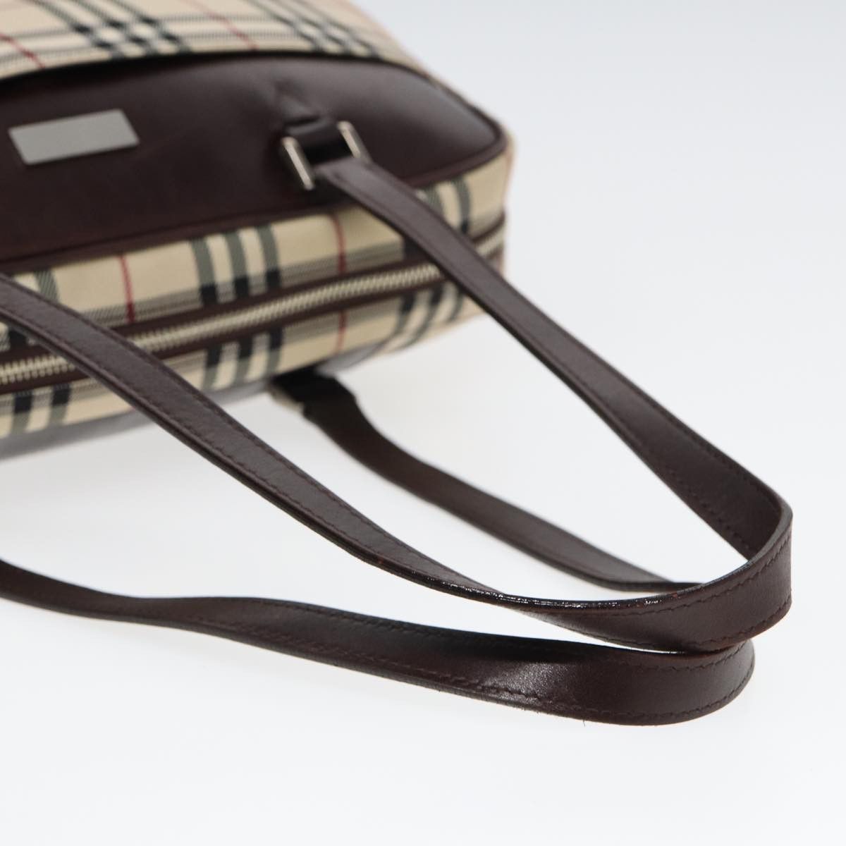 Burberry Nova Check Beige Synthetic Handbag (Pre-Owned) Size ONE SIZE - 11 Thumbnail