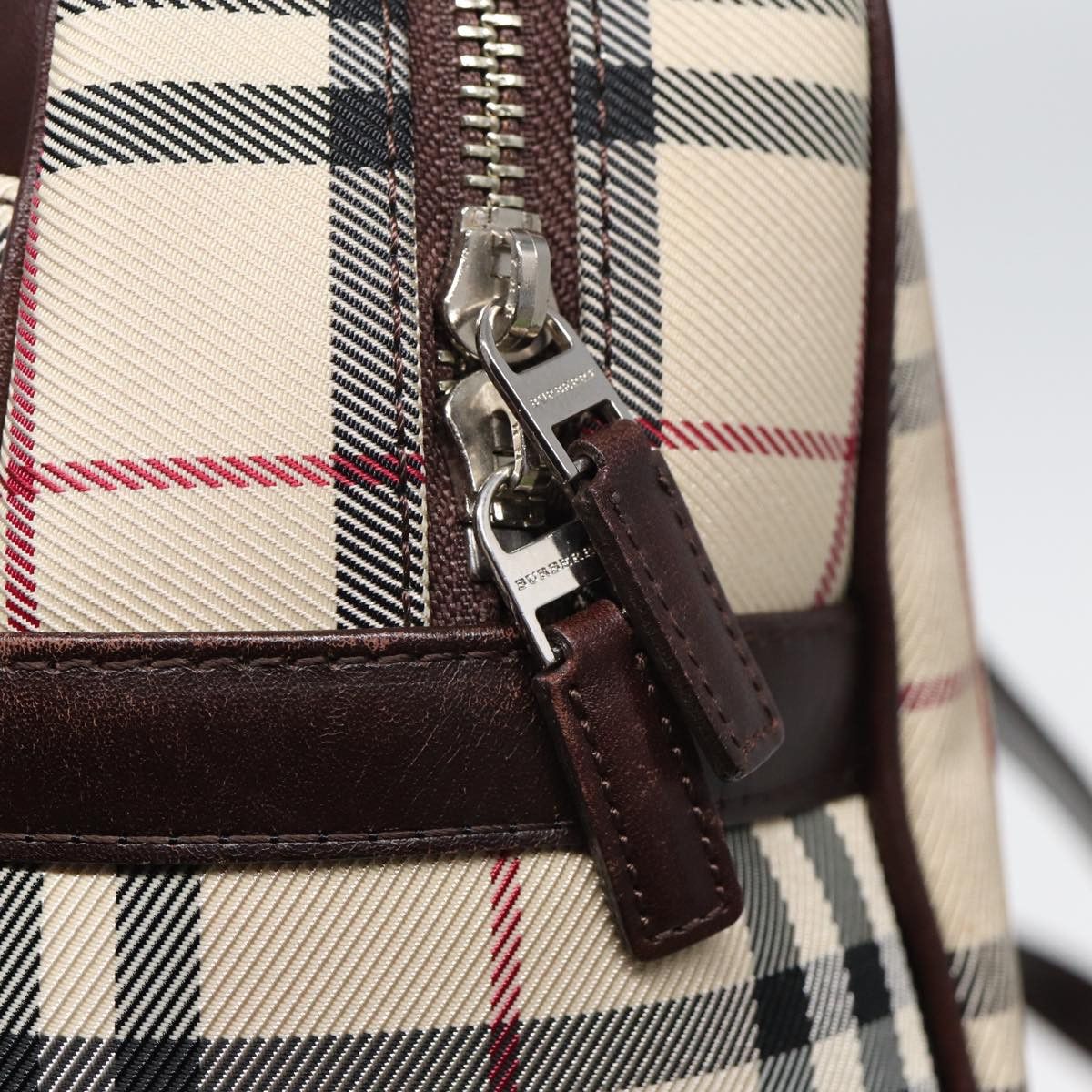 Burberry Nova Check Beige Synthetic Handbag (Pre-Owned) Size ONE SIZE - 18 Thumbnail