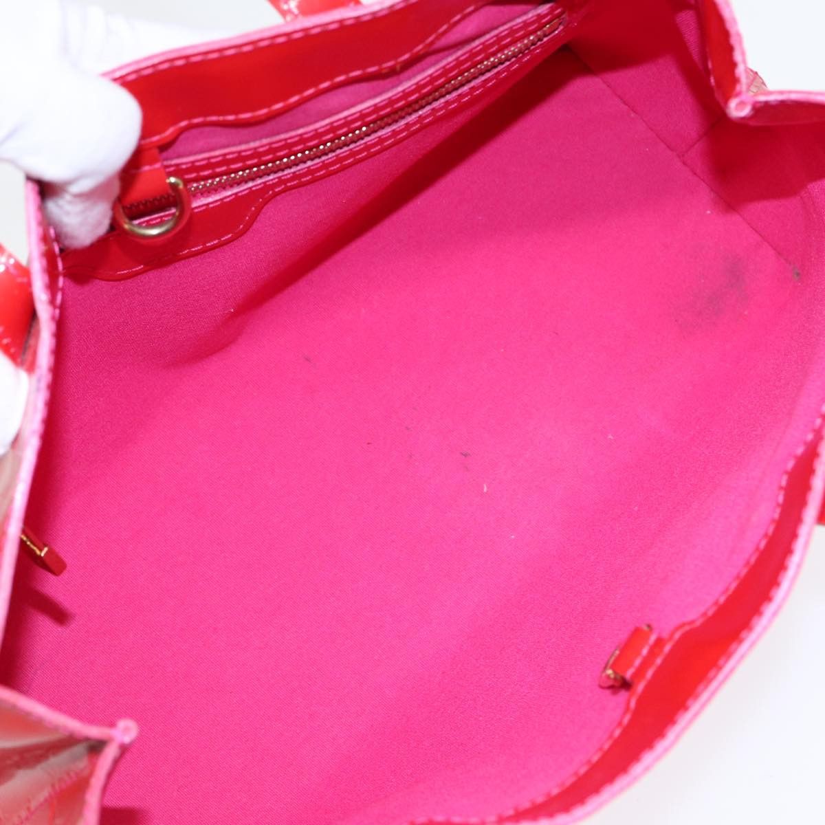 Louis Vuitton Wilshire Pink Patent Leather Handbag (Pre-Owned) Size ONE SIZE - 13 Thumbnail