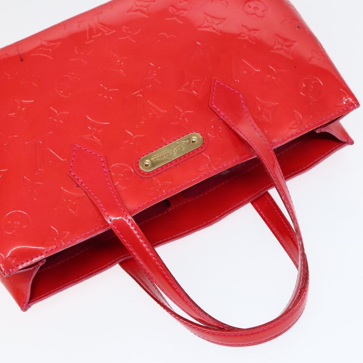 Louis Vuitton Wilshire Pink Patent Leather Handbag (Pre-Owned) Size ONE SIZE - 17 Thumbnail