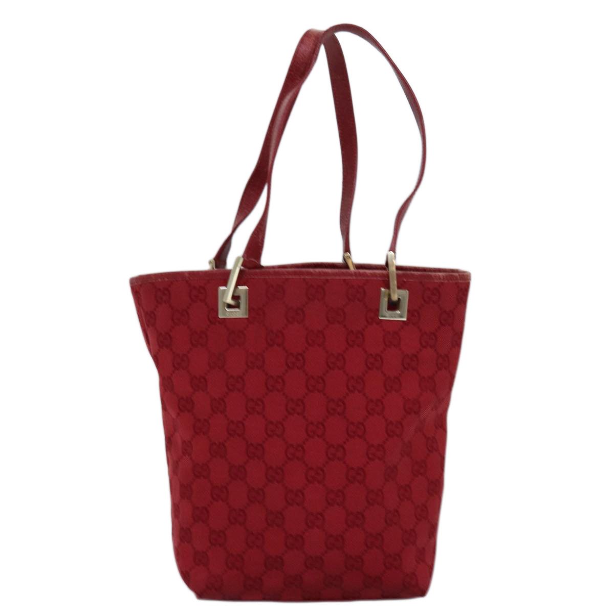 Gucci Gg Canvas Red Canvas Tote Bag (Pre-Owned) Size ONE SIZE - 2 Thumbnail