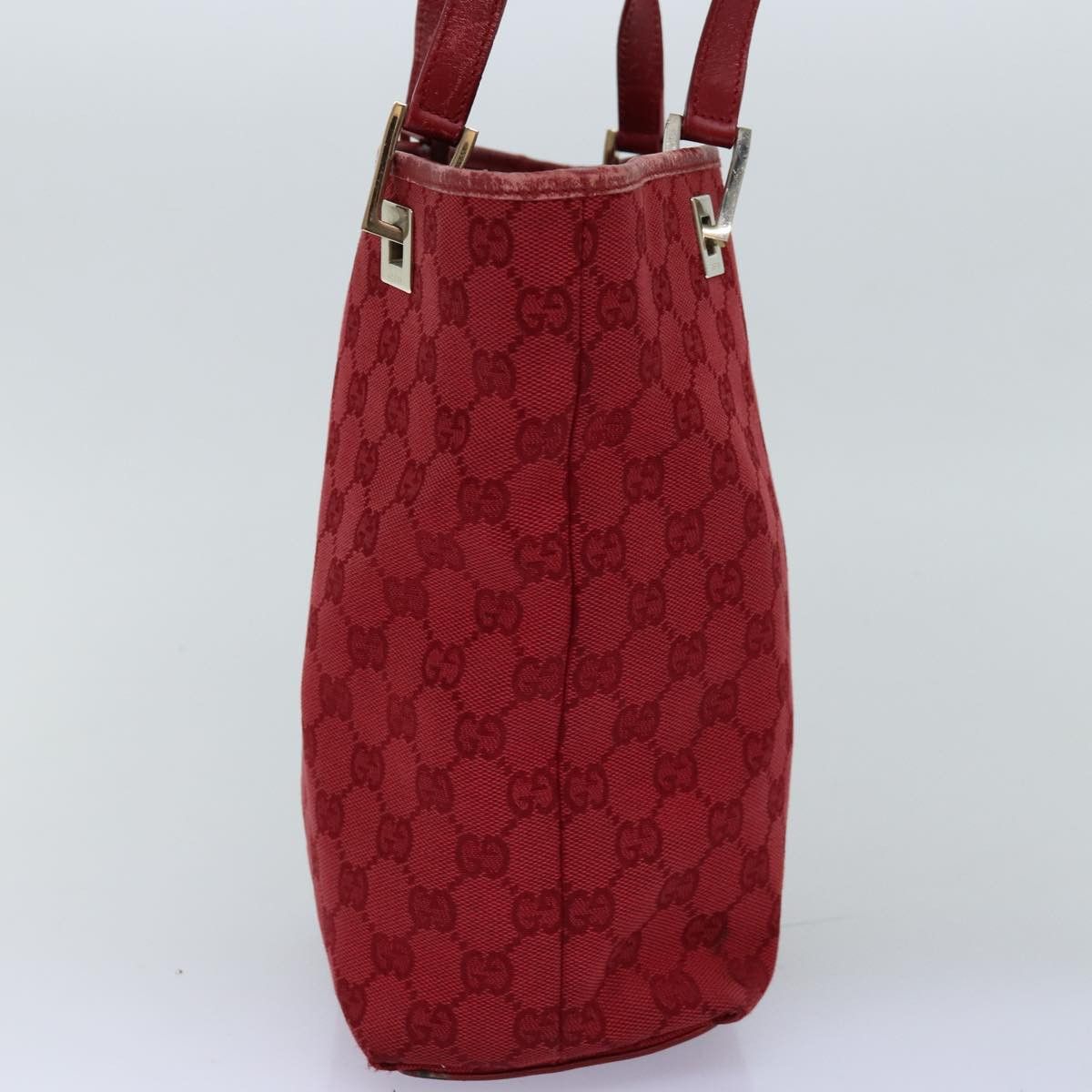 Gucci Gg Canvas Red Canvas Tote Bag (Pre-Owned) Size ONE SIZE - 9 Thumbnail