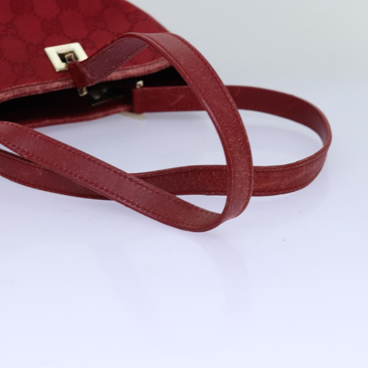 Gucci Gg Canvas Red Canvas Tote Bag (Pre-Owned) Size ONE SIZE - 11 Thumbnail