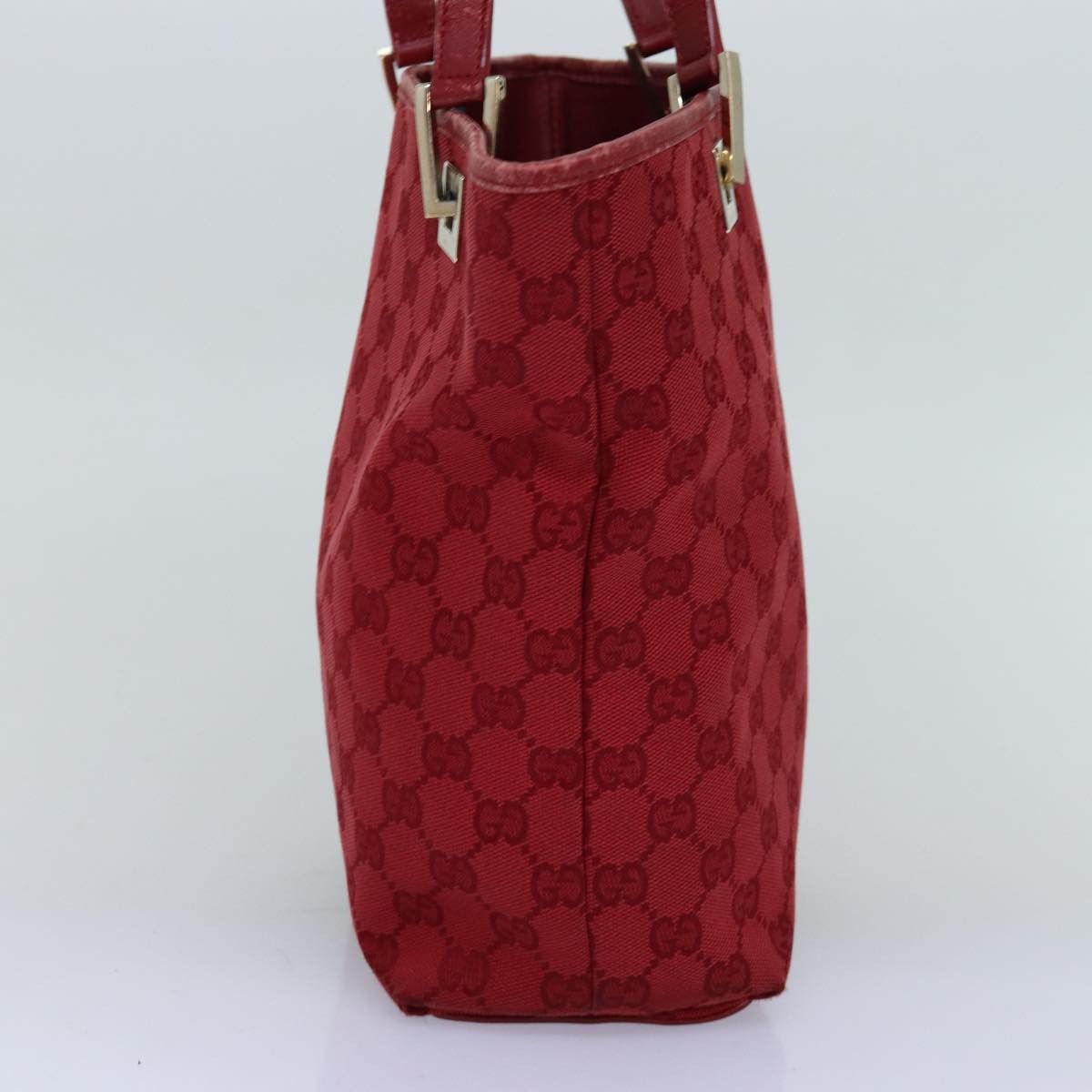 Gucci Gg Canvas Red Canvas Tote Bag (Pre-Owned) Size ONE SIZE - 10 Thumbnail