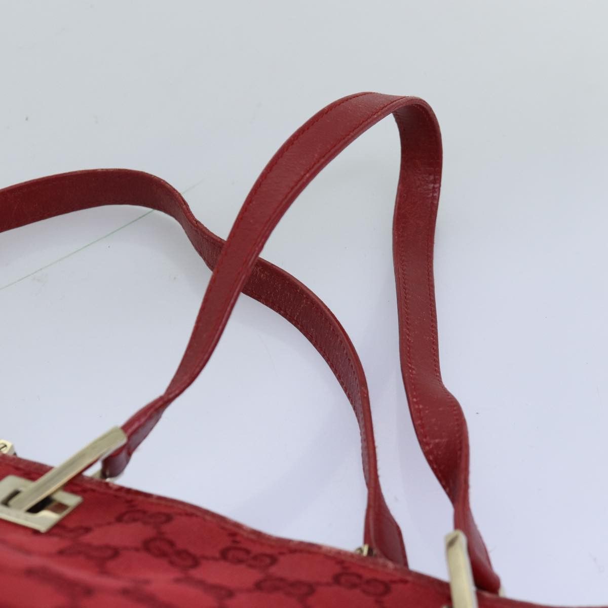 Gucci Gg Canvas Red Canvas Tote Bag (Pre-Owned) Size ONE SIZE - 12 Thumbnail