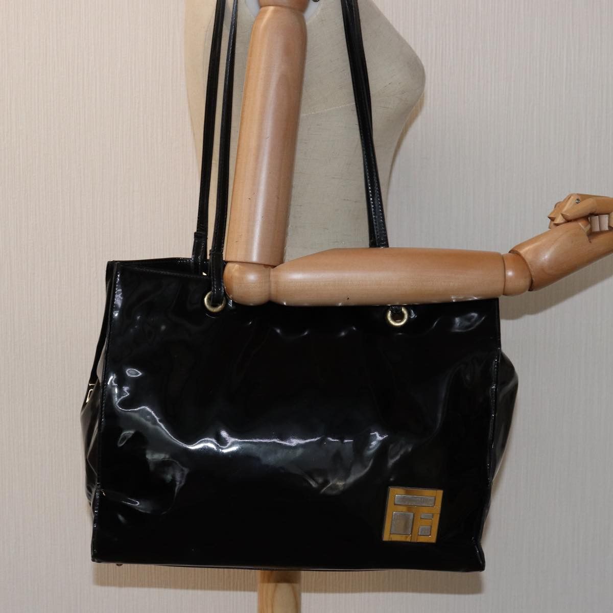 Fendi Black Patent Leather Tote Bag (Pre-Owned) Size ONE SIZE - 7 Thumbnail