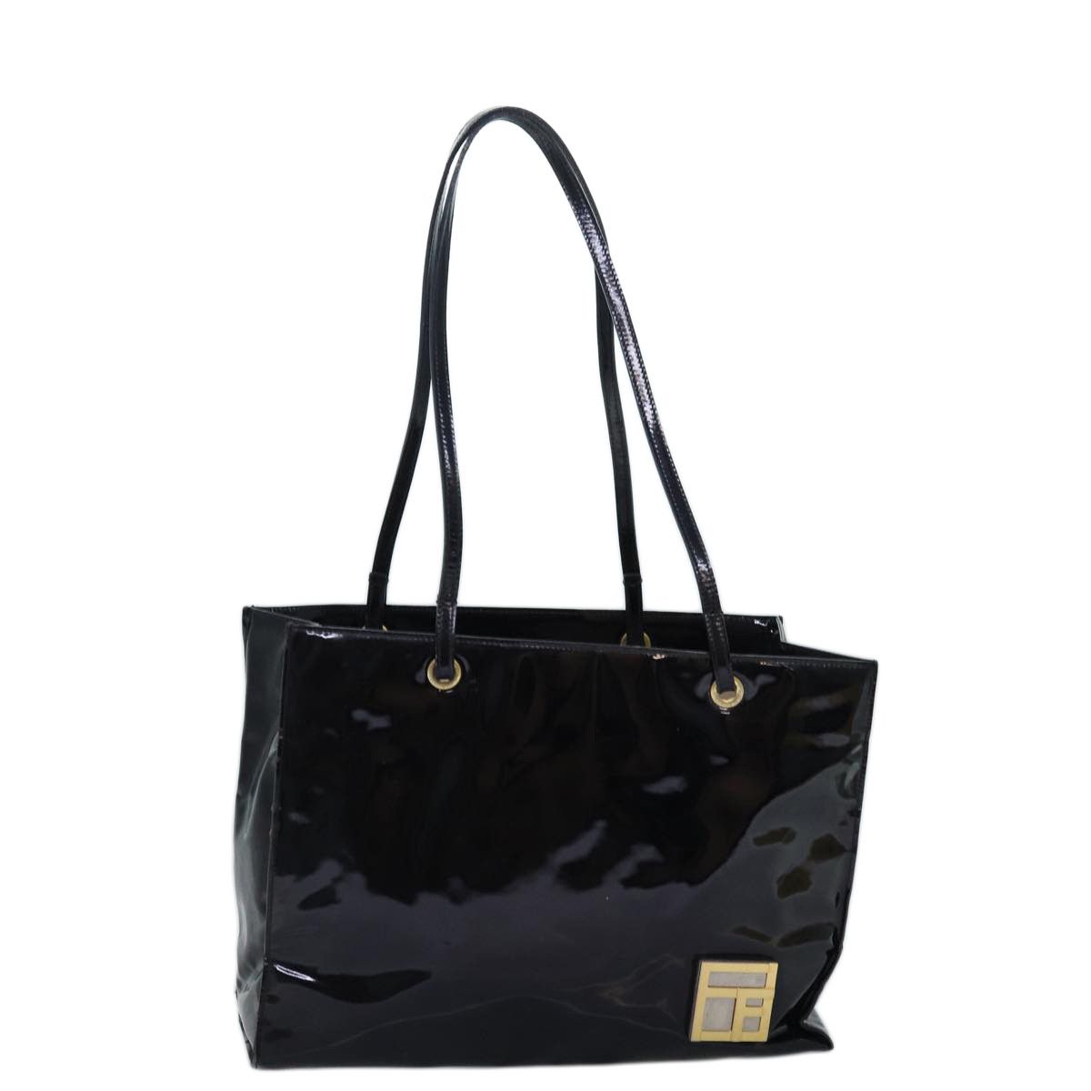 Fendi Black Patent Leather Tote Bag (Pre-Owned) Size ONE SIZE - 15 Thumbnail