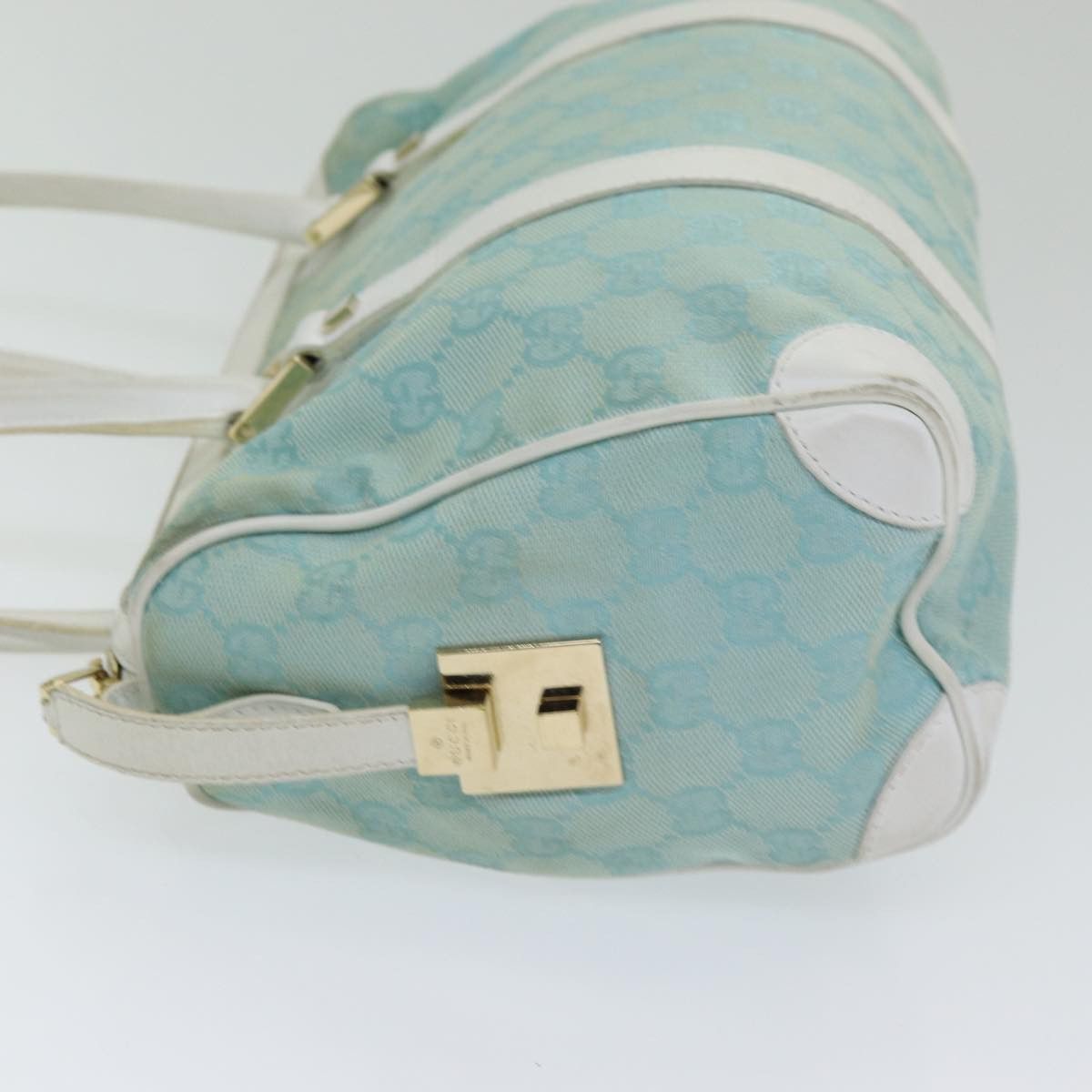 Gucci Blue Canvas Handbag (Pre-Owned) Size ONE SIZE - 10 Thumbnail