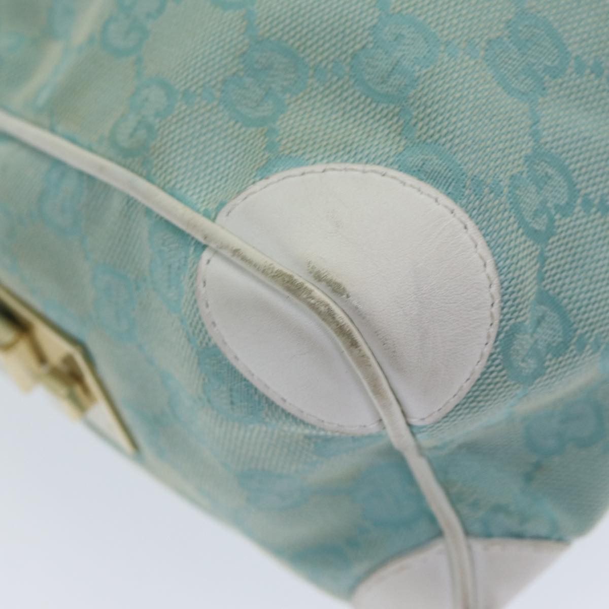 Gucci Blue Canvas Handbag (Pre-Owned) Size ONE SIZE - 14 Thumbnail