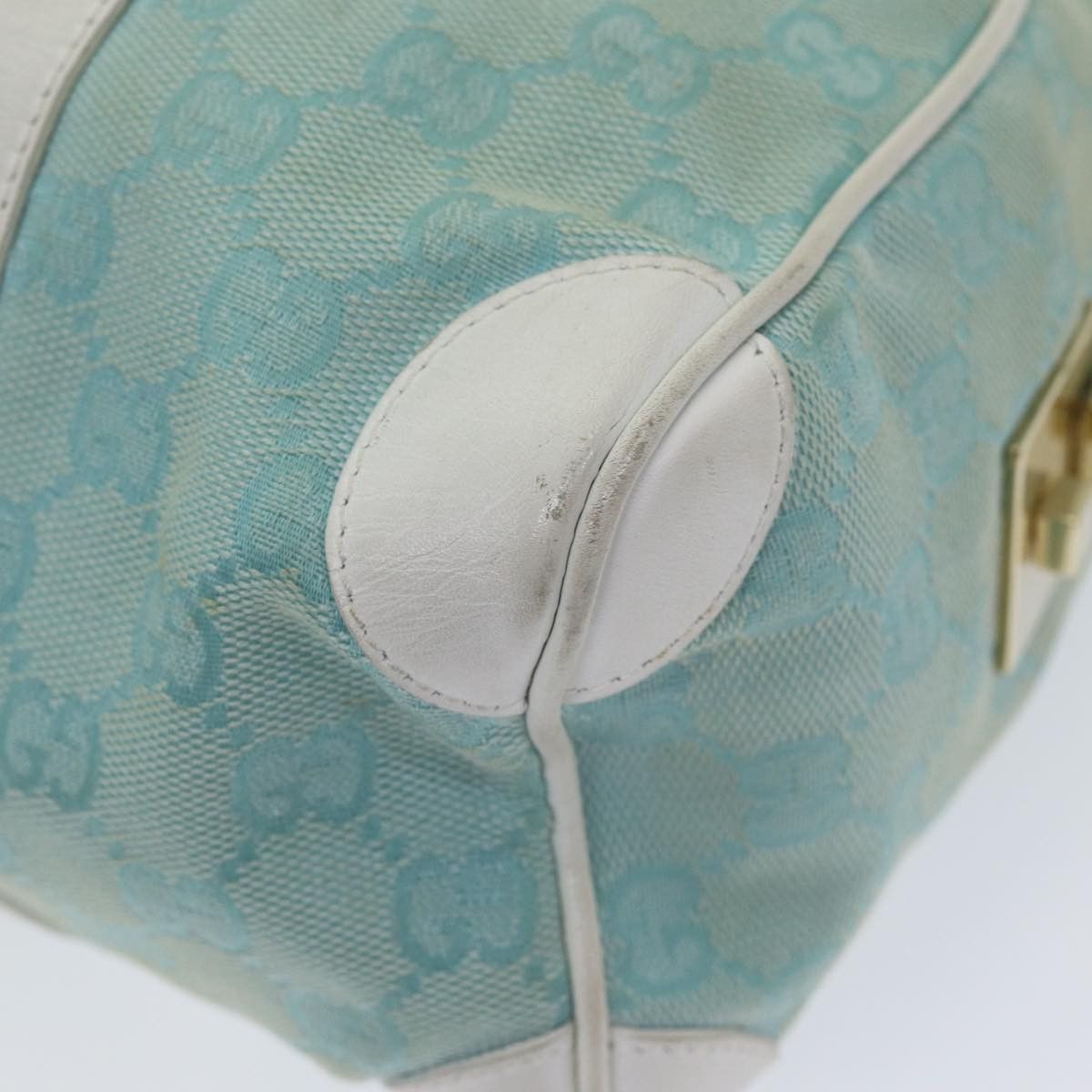 Gucci Blue Canvas Handbag (Pre-Owned) Size ONE SIZE - 15 Thumbnail