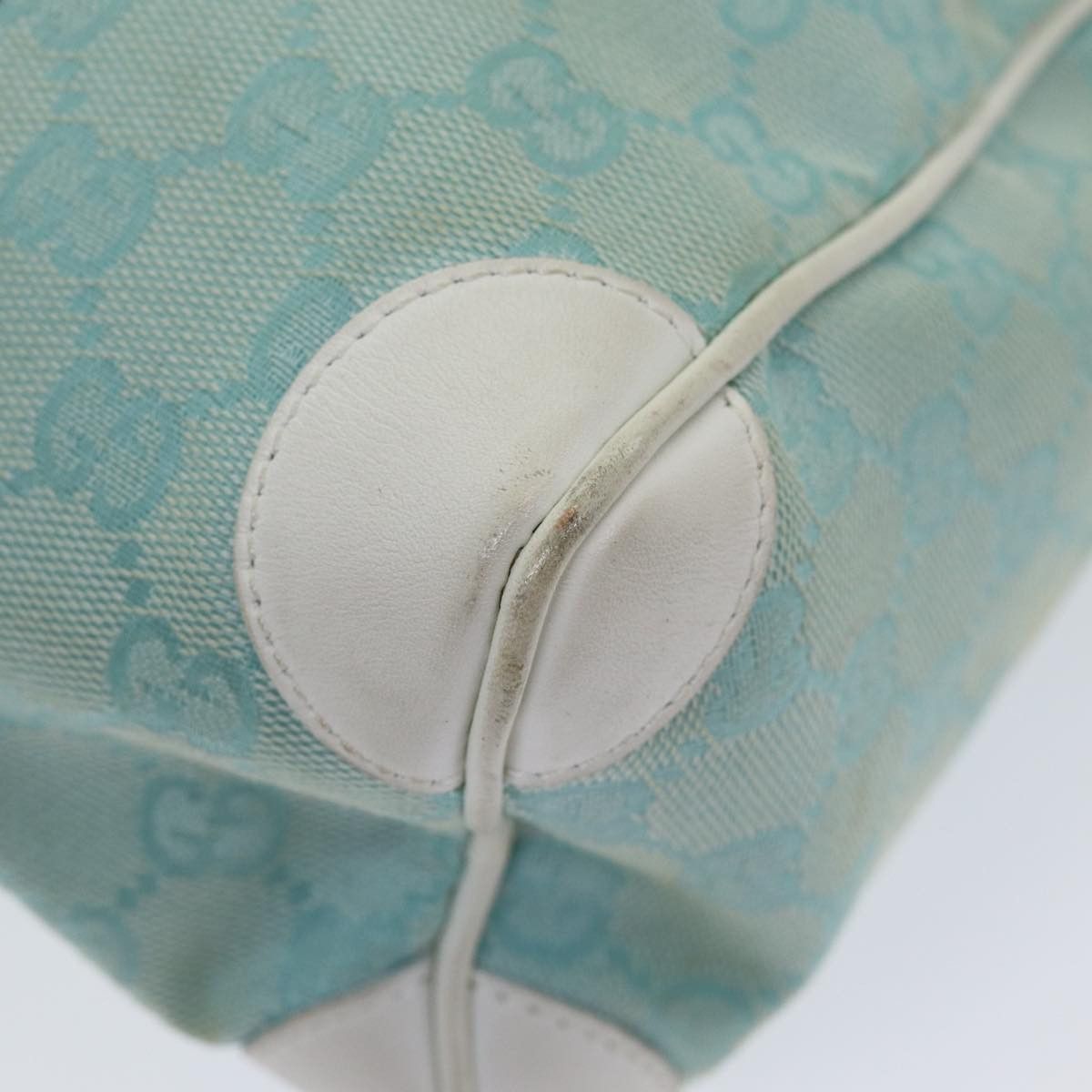 Gucci Blue Canvas Handbag (Pre-Owned) Size ONE SIZE - 13 Thumbnail