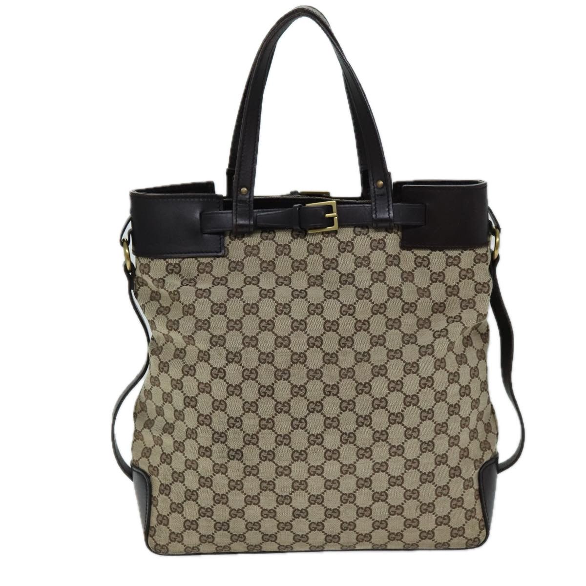 Gucci Gg Canvas Beige Canvas Tote Bag (Pre-Owned) Size ONE SIZE - 2 Thumbnail